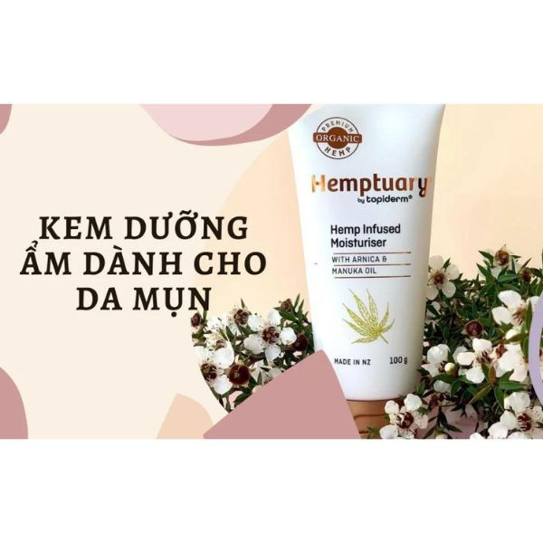 Kem dưỡng Hemptuary Hemp Infused Moisturiser dưỡng ẩm dành cho da tổn thương, nhạy cảm, da mụn