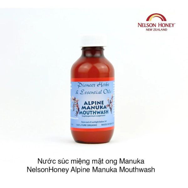 Nước súc miệng mật ong Alpine Manuka Mouthwash