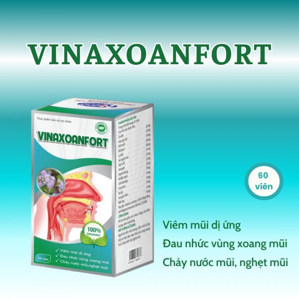 Vinaxoanfort giảm các triệu chứng viêm xoang