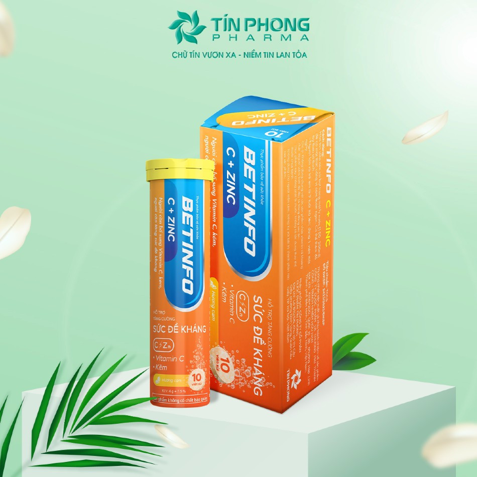 Thực phẩm bảo vệ sức khỏe Betinfo (C + ZinC) (tuyp)