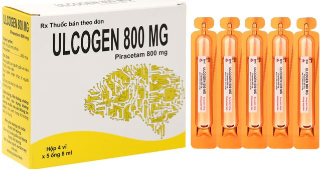 Dung dịch uống Ulcogen 800mg trị rung giật cơ nguồn gốc vỏ não (20 ống x 8ml)