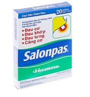 Cao dán Salonpas Hisamitsu giảm đau vai, đau lưng, đau cơ (2 gói x 10 miếng)