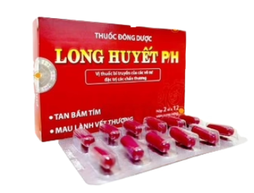 Thuốc Long Huyết P/H Phúc Hưng đặc trị tan bầm tím, mau lành vết thương (2 vỉ x 12 viên)