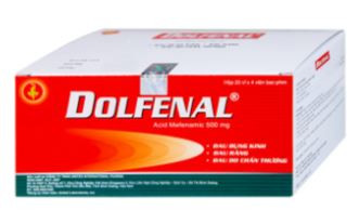 Thuốc Dolfenal United giảm đau bụng kinh, đau răng, đau do chấn thương (25 vỉ x 4 viên)
