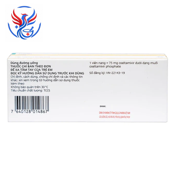 Thuốc Tamiflu 75mg phòng và trị cúm do virus 