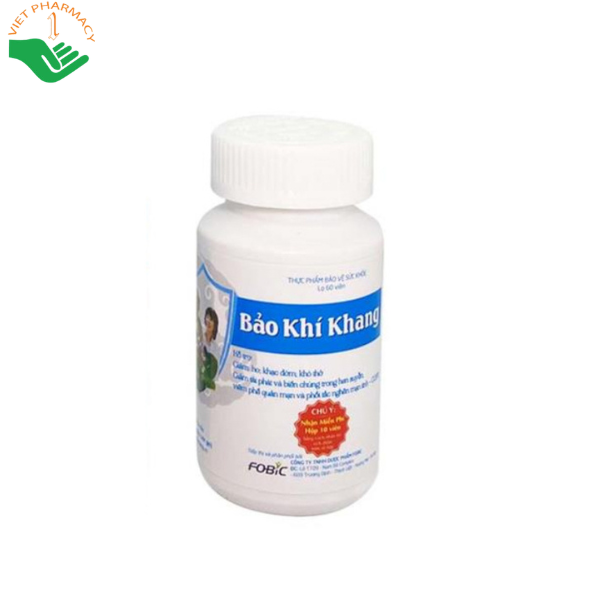 Viên uống bổ phổi Bảo Khí Khang (2 lọ × 60 viên)