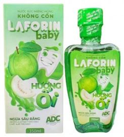 Nước súc miệng LAFORIN BABY hương ổi ngừa sâu răng cho trẻ em 350ml