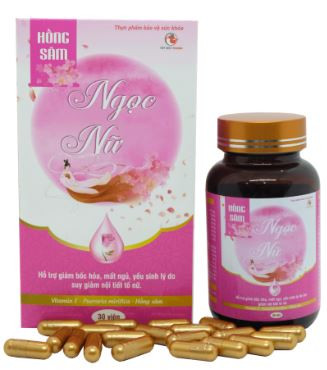 Hồng Sâm Ngọc Nữ cân bằng nội tiết tố nữ, hỗ trợ giảm bốc hỏa, mất ngủ, làm chậm quá trình lão hóa da
