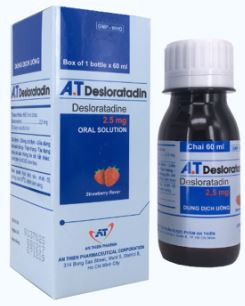 Siro A.T Desloratadin 2.5mg – giúp làm giảm các triệu chứng viêm mũi dị ứng