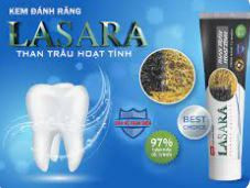 Kem đánh răng than hoạt tính Lasara