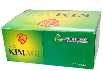 Dầu gió Kimagi Agimexpharm giữ ấm cơ thể, xông hơi giải cảm (10 chai x 6ml)