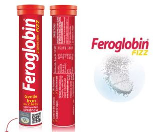 Feroglobin Fizz, hỗ trợ bổ sung sắt, Vitamin cho cơ thể, giảm mệt mỏi