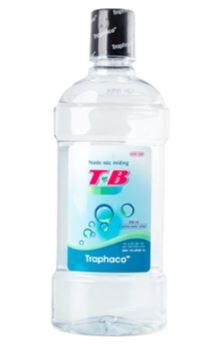 Nước súc miệng T&B Traphaco sát trùng răng miệng, họng, khử mùi hôi thuốc lá (500ml)
