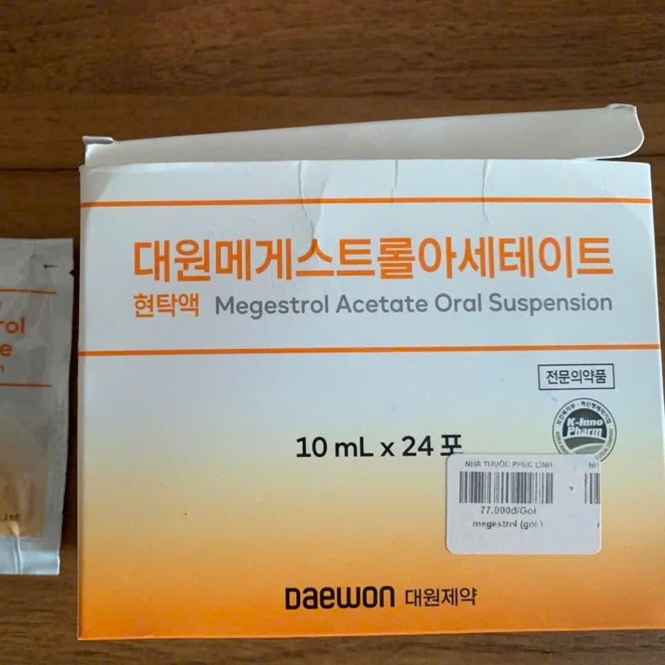 Daewon Megestrol Acetate 160mg/10ml Điều trị ung thư vú và nội mạc tử cung muộn