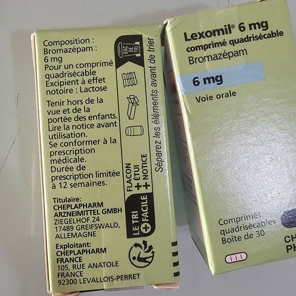 Thuốc Lexomil Bromazepam 6mg điều trị các biểu hiện do lo âu và căng thẳng thần kinh