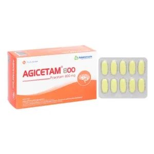 Agicetam 800mg Agimexpharm - Thuốc Điều Trị Chóng Mặt, Suy Giảm Trí Nhớ Liều Tiêu Chuẩn
