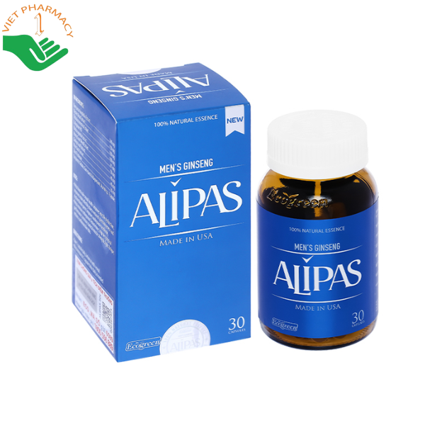 Viên uống Men's Ginseng Alipas (1 lọ x 30 viên).