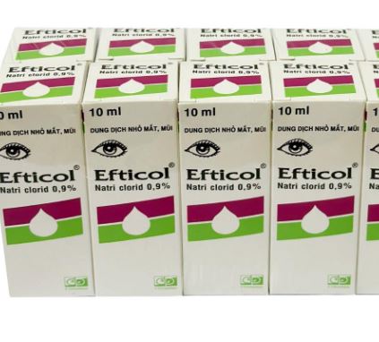 Thuốc Efticol 0.9% dùng để nhỏ mắt rửa mũi