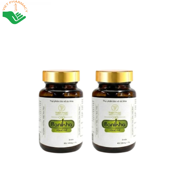 VIÊN BỔ PHẾ ĐÔNG TRÙNG HẠ THẢO BANIKHA (2 lọ x 30 viên)