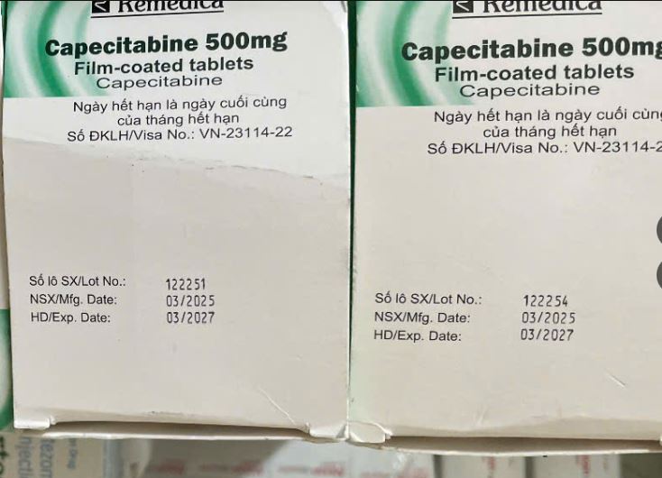 Thuốc Capecitabine 500 Remedica điều trị ung thư đại trực tràng
