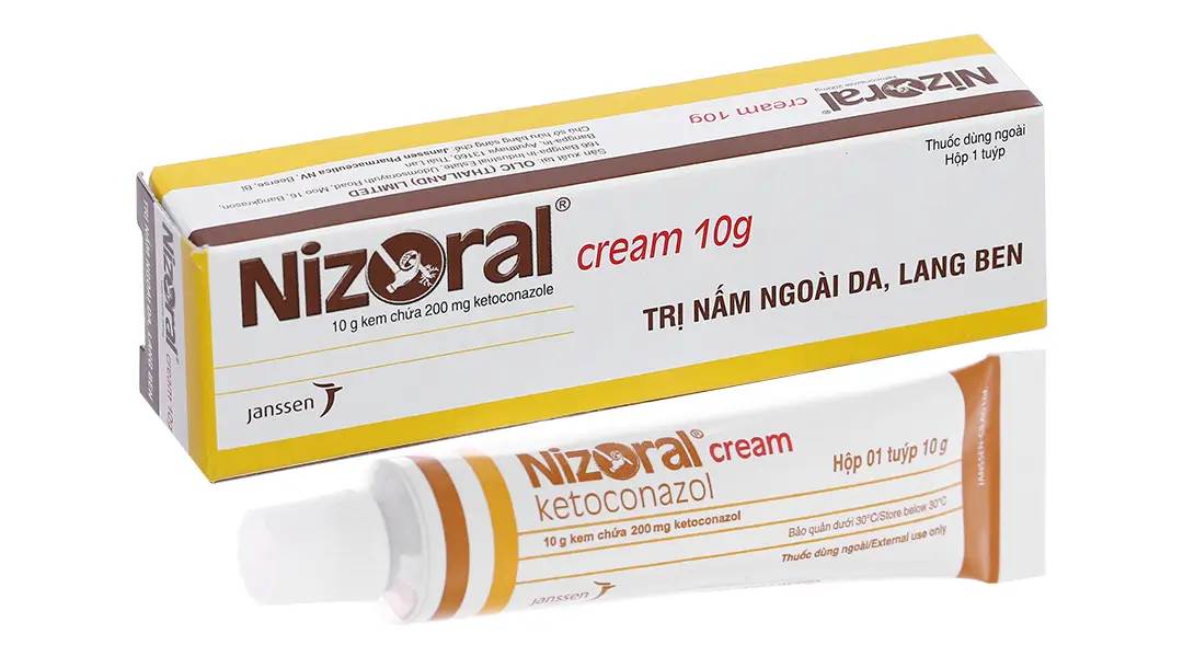 Kem Nizoral 10g điều trị bệnh lang ben, hắc lào, nhiễm nấm tay chân