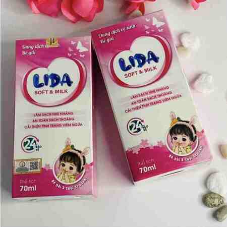 Dung dịch vệ sinh bé gái lida soft milk bidopharma (c/70ml)