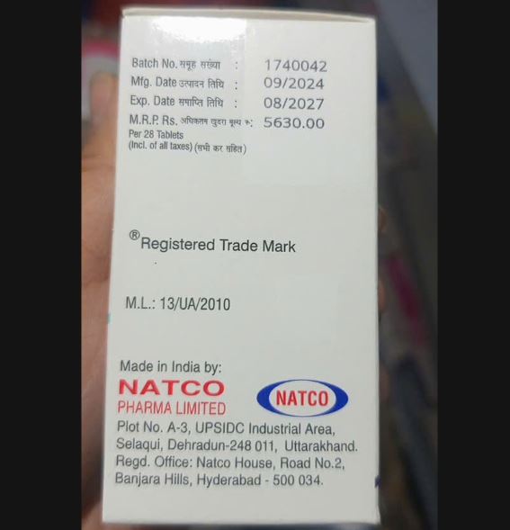 Thuốc Afanat 30, 40mg Afatinib Tablets trị ung thư phổi