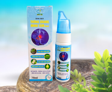 Xịt mũi Thông Xoang Minh Tâm,Màu xanh- mạnh mẽ chai 70ml