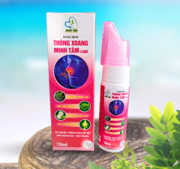 Xịt mũi Thông Xoang Minh Tâm Màu Hồng- dịu nhẹ chai 70ml