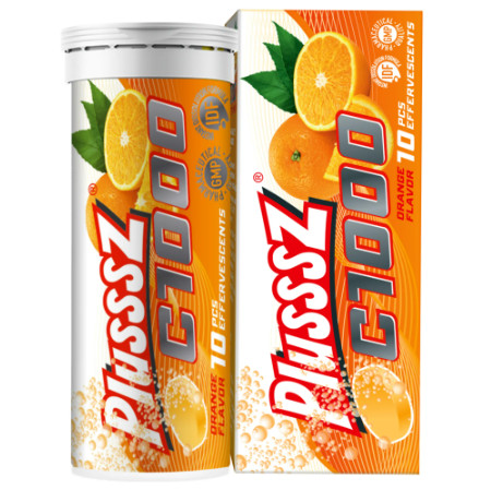 Viên sủi tăng đề kháng Plusssz C1000 tuýp 10 viên