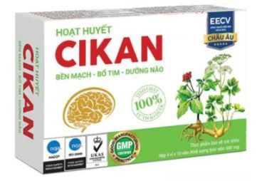 Viên uống Hoạt Huyết Cikan Anvy bền mạch, bổ tim, dưỡng não (40 viên)