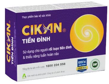 CIKAN TIỀN ĐÌNH ANVY 3 VỈ X 10 VIÊN - VIÊN UỐNG HỖ TRỢ TUẦN HOÀN MÁU NÃO