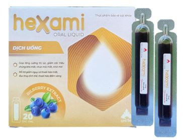 Hexami Oral Liquid hỗ trợ tăng cường thị lực, hỗ trợ giảm các triệu chứng khô mắt