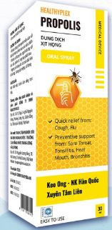 Xịt Họng HealthyPlex PROPOLIS giúp làm sạch khoang họng