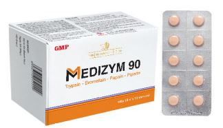 Viên uống MEDIZYM 90 – hỗ trợ giảm các biểu hiện sưng, đau, phù nề