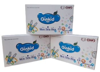 Men Tiêu Hoá Ginkid GINIC bổ sung vi khuẩn có ích ở đường ruột (4 vỉ x 5 ống x 5ml)