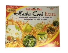 Bột nước mát Herbal Cool Extra thanh nhiệt, mát gan, lợi tiểu (10 gói)