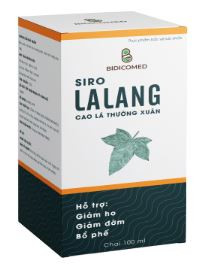 Siro Ho Bổ Phế Giúp Giảm Ho, Giảm Đờm, Đau Rát Họng Từ Thiên Nhiên – Lalang – Chai 100ml