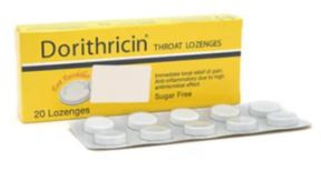 Viên ngậm Dorithricin Hyphens điều trị các triệu chứng nhiễm khuẩn miệng, họng (20 viên)