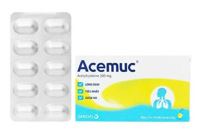 Acemuc 200mg Sanofi (H/30g) - Thuốc Long Đờm Acetylcysteine Liều Cao Chính Hãng Pháp Hiệu Quả Vượt Trội