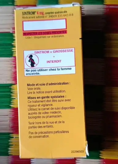 Thuốc Sintrom 4mg điều trị và phòng ngừa huyết khối nghẽn mạch