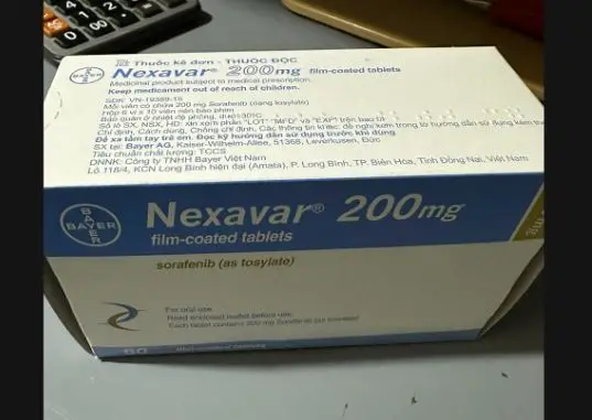Thuốc Nexavar 200mg điều trị ung thư tế bào biểu mô gan thận tuyến giáp