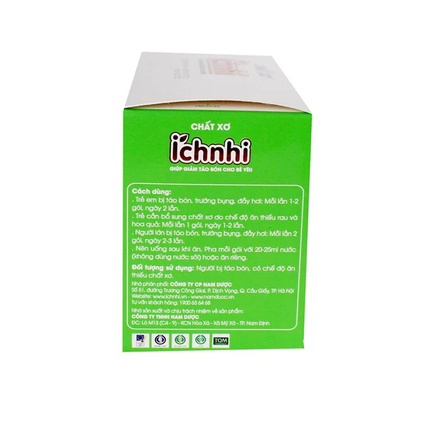 Chất xơ tự nhiên Ích Nhi giúp bé yêu chống lại táo bón 