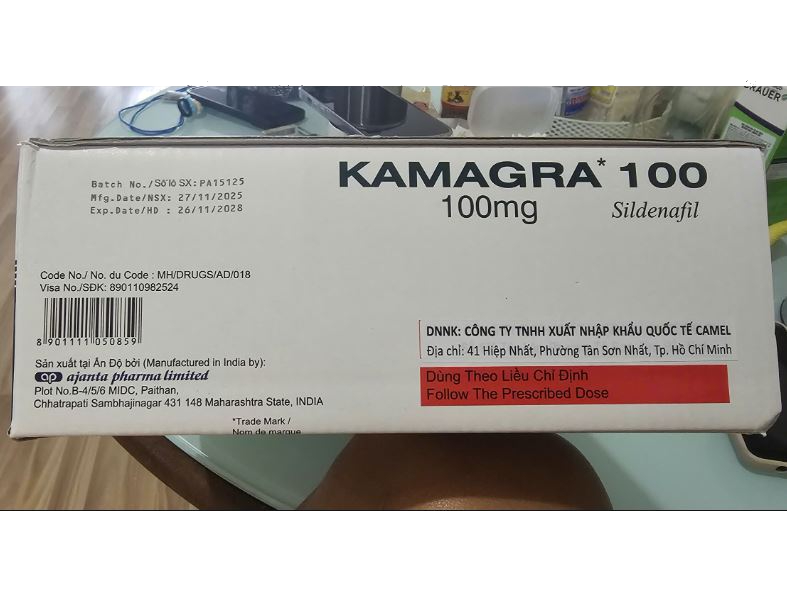 Thuốc Kamagra điều trị rối loạn cương dương