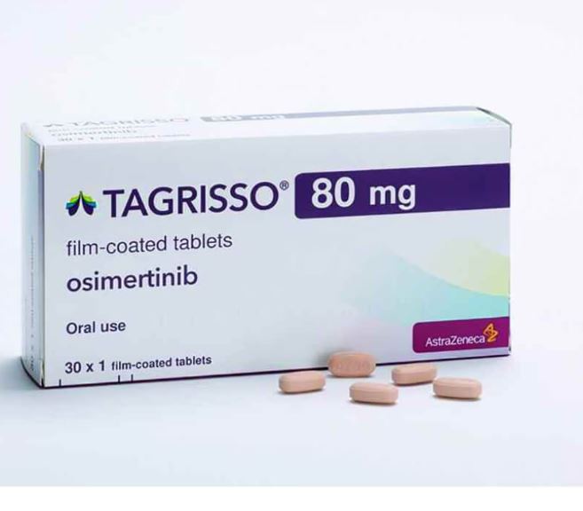 Thuốc Tagrisso Osimertinib 80mg AstraZeneca điều trị ung thư phổi (Hộp 30 viên)