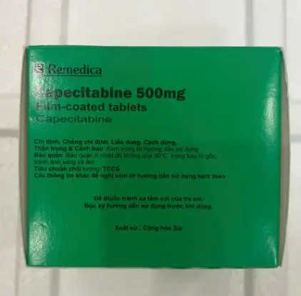 Thuốc Capecitabine 500 Remedica điều trị ung thư đại trực tràng