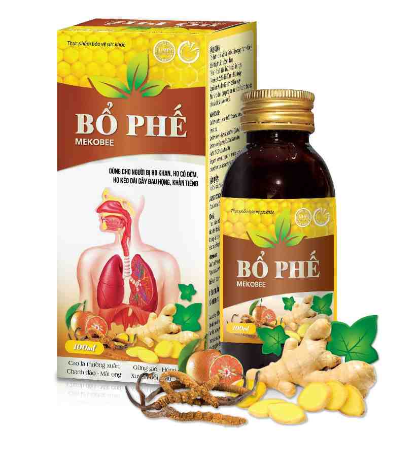 SIRO BỔ PHẾ MEKOBEE - CHAI MÀU NÂU (Chai 100ml)