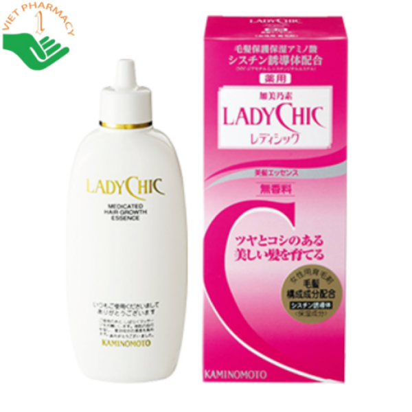 Thuốc mọc tóc LadyChic Kaminomoto hỗ trợ giảm rụng tóc, kích thích mọc tóc mới, nuôi dưỡng tóc chắc khỏe (Chai 180ml)
