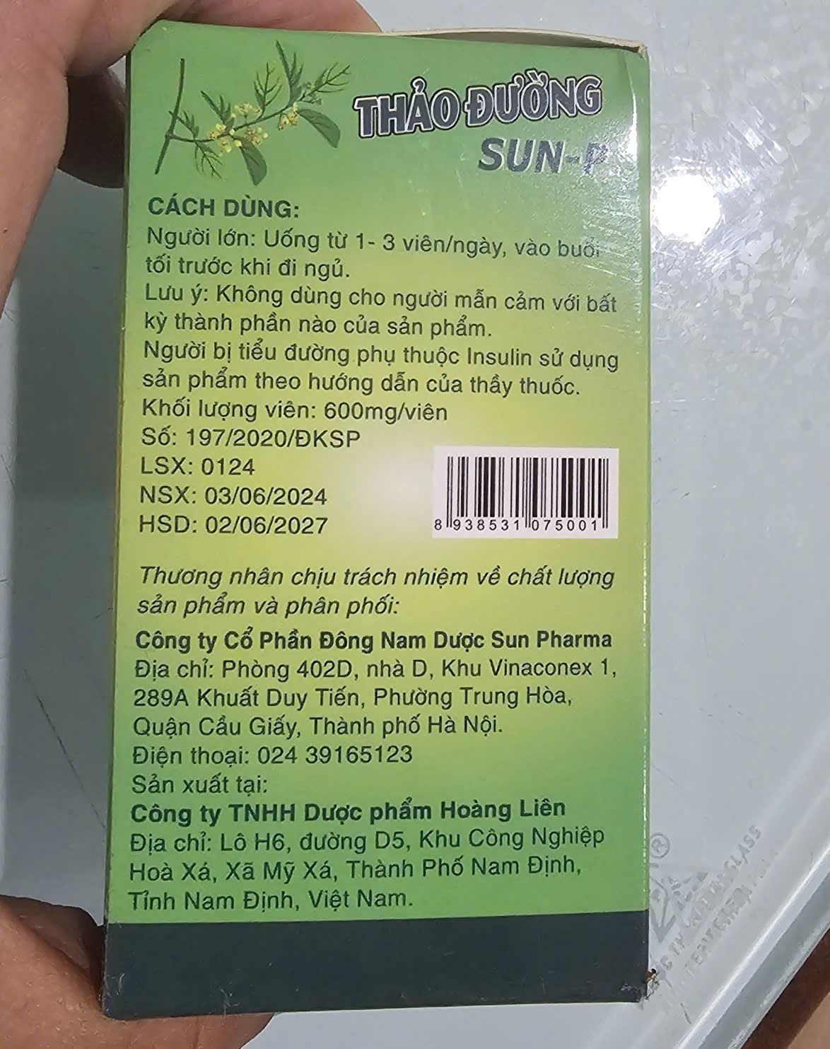 TPBVSK Thảo Đường Sun-P Hỗ Trợ Giảm Đường Huyết