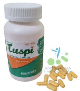 Tuspi Paracetamol 500mg Phapharco (C/200V nén)